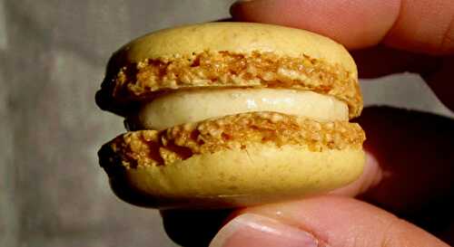 Macaron au speculoos, gourmandise de 16h00