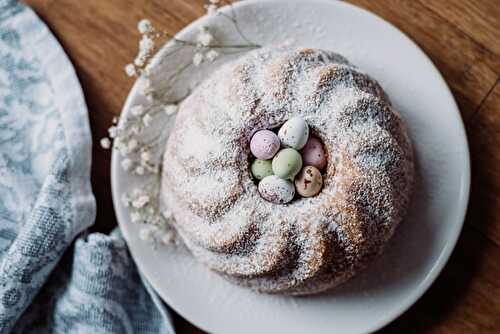 Recette de bundt cake au citron (Nid de Pâques)