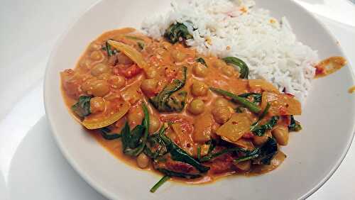 Recette de Curry indien de pois chiches et aux épices