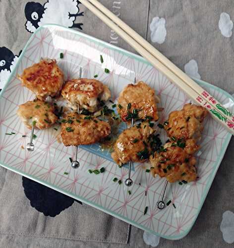 Tsukune de poulet façon Les Recettes d'une Japonaise - Une cuillère en bois #lille #gastronomie
