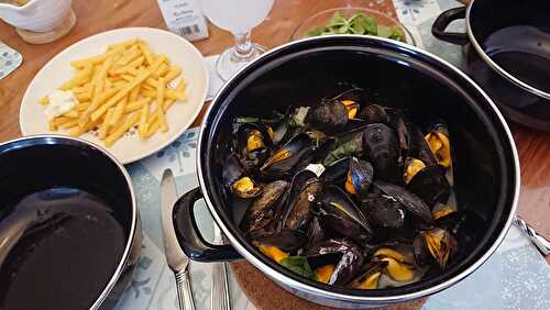 Moules à la bretonne au cidre