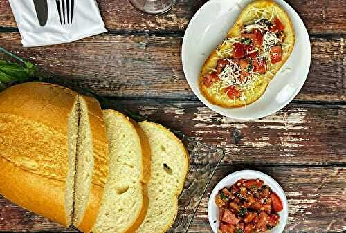 Recette de pain Bruschetta