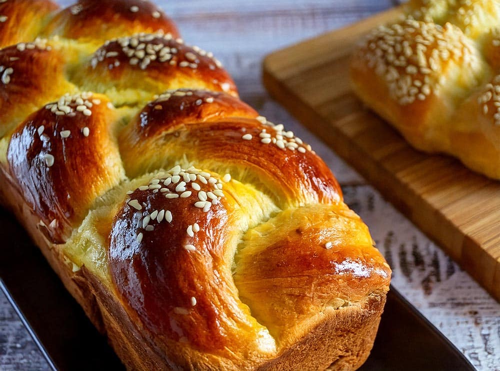 La brioche tressée à la mie filante