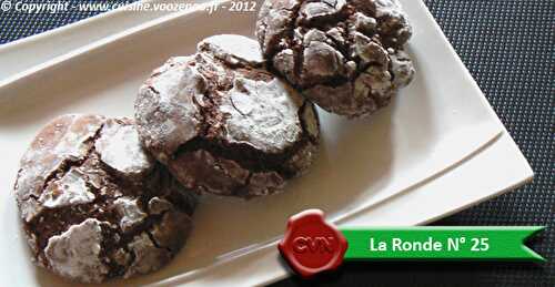 Biscuits craquelés au chocolat – Ronde N° 25