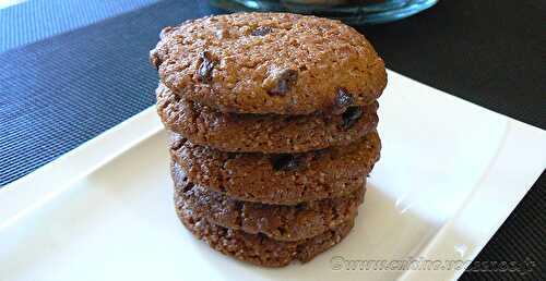 Cookies à la chicorée et pépites de chocolat noir