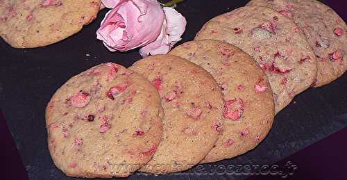 Cookies roses aux pralines de Saint Génix