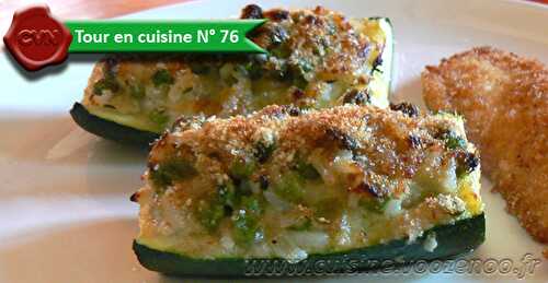 Courgettes farcies au roquefort