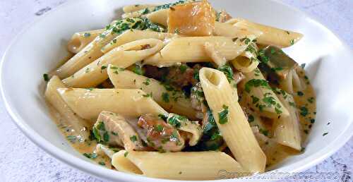 Creamy Chicken Fajita Pasta, pâtes crémeuses au poulet façon fajitas