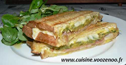 Croque-monsieur aux courgettes et bacon