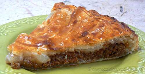 Galette des rois à la poire et pâte de spéculoos