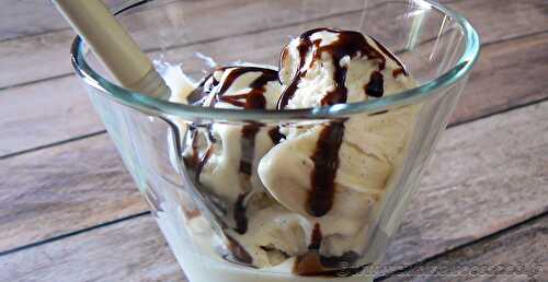 Glace à la vanille et au lait concentré sucré