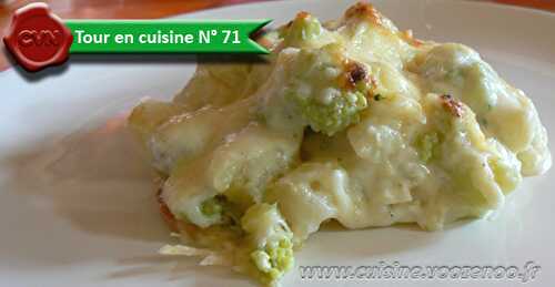 Gratin de trio de fleurettes au comté