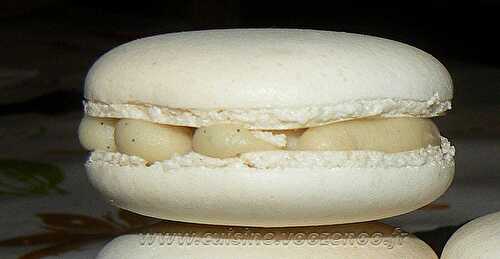 Macarons à la vanille et chocolat blanc selon Pierre Hermé