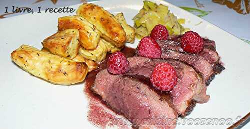 Magret de canard aux framboises