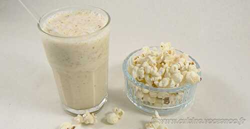 Milk shake vanille et pop-corn