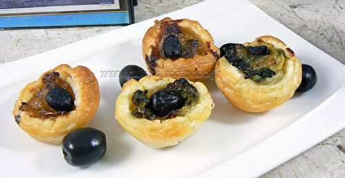 Mini pissaladière et mini saladière