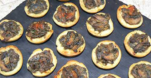 Mini-tartelettes aux champignons crémeux