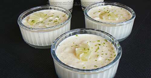 Mousse au chocolat blanc et citron vert