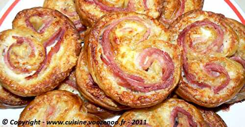 Palmiers au jambon