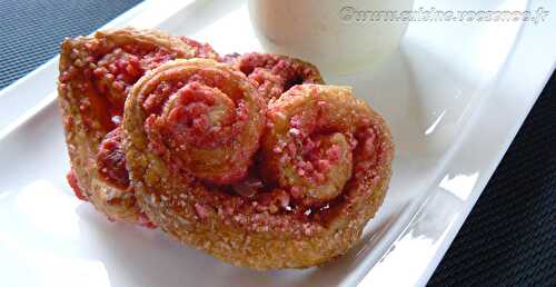 Palmiers aux pralines roses