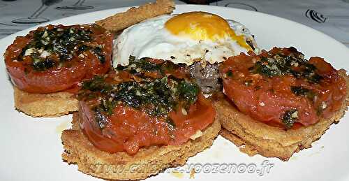 Panisse maison et tomates à la Provençale