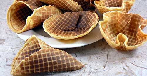 Pâte à gaufre pour cornets et coupelles