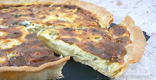 Quiche au roquefort et poires