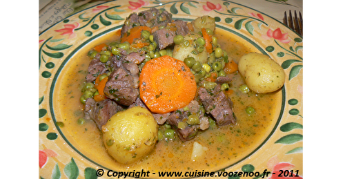 Sauté de porc aux légumes printanier