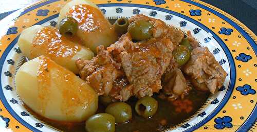 Sauté de veau corse aux olives et panzetta