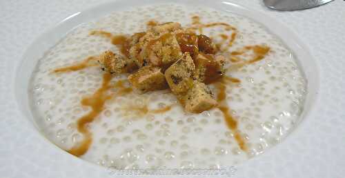 Soupe coco et ses croûtons cookies