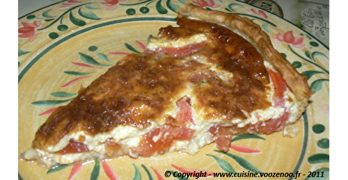 Tarte à la tomate et mozzarella