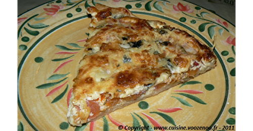 Tarte à la tomate et roquefort