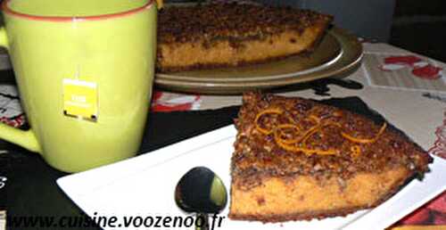 Tarte aux patates douces, topping noix de pécan