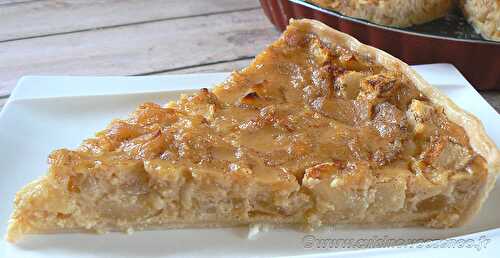 Tarte aux pommes au lait concentré non sucré