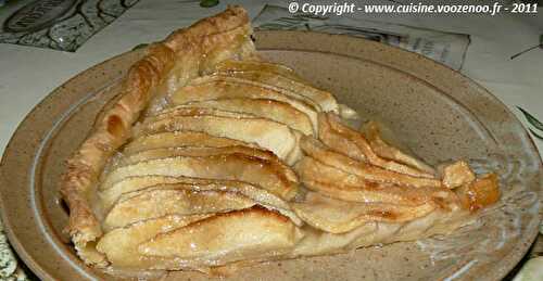 Tarte aux pommes et gelée de coing