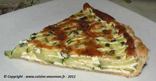 Tarte feuilletée aux courgettes et coriandre