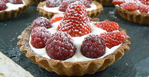 Tartelettes fraises – framboises gourmandes