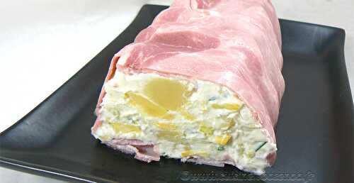 Terrine de jambon, pommes de terre et fromage frais