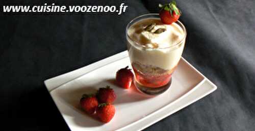 Tiramisu aux fraises marinées à la cardamome en verrine #battlefood22