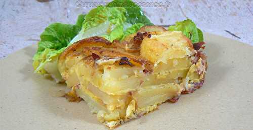 Tortilla de patata au jambon cru (cuisson au four)