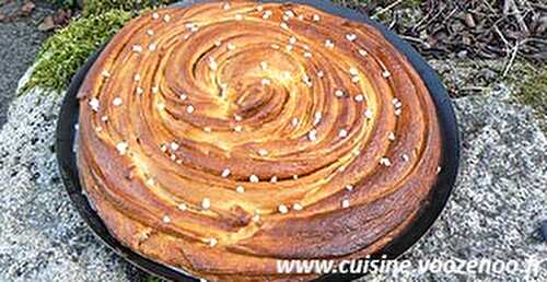 Tourbillon brioché au caramel de pommes