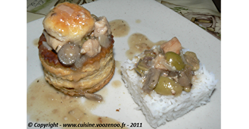 Vol au vent de veau, sauce financière