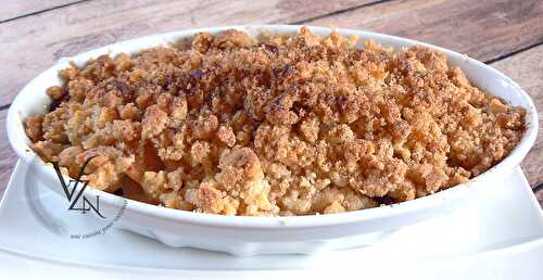 Crumble de pommes et coings à la cannelle