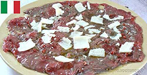 Carpaccio de bœuf au parmesan de Venise