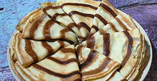 Crêpes aux tourbillons de marron