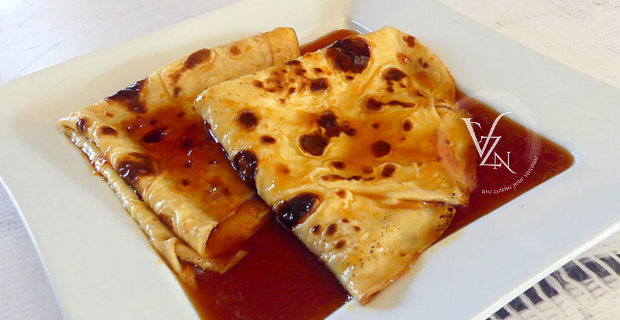 Crêpes Suzette flambées