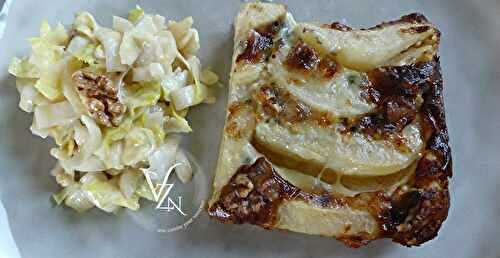Gratin de poires au roquefort et noix