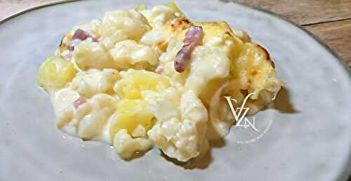Chou-fleur (parmentier) au gratin