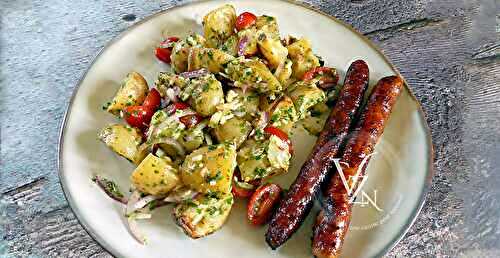 Salade de pommes de terre rôties et gremolata