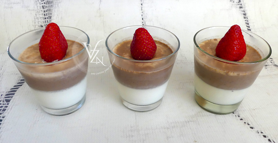 Panna cotta vanille et chocolat